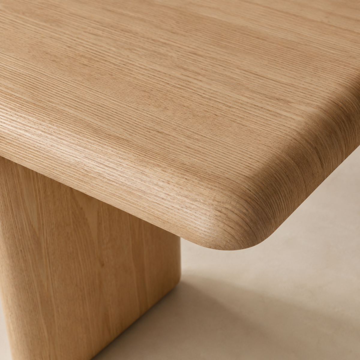 Mesa de centro rectangular de madera, 120 cm
