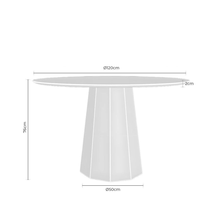 Mesa Sira, madera, Ø120 cm