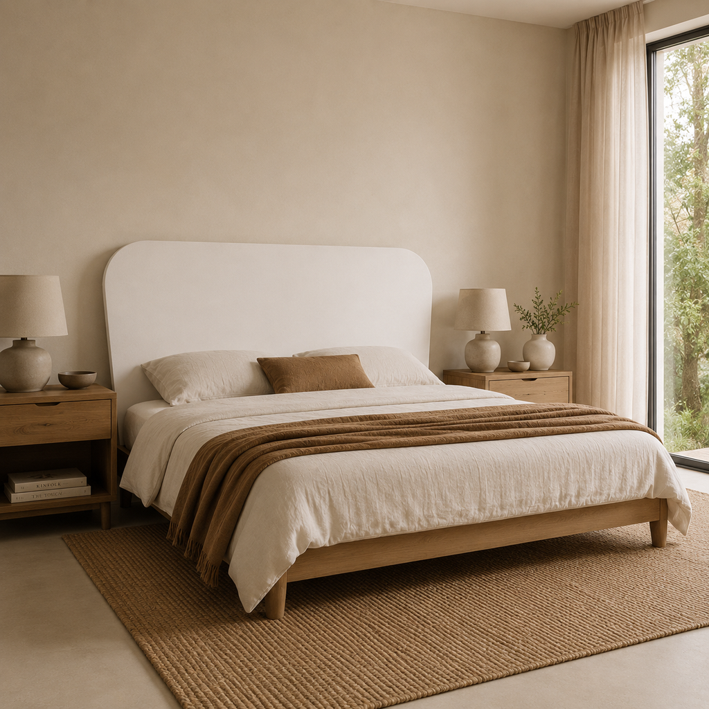 GENUINE WOOD HEADBOARD 105 cm