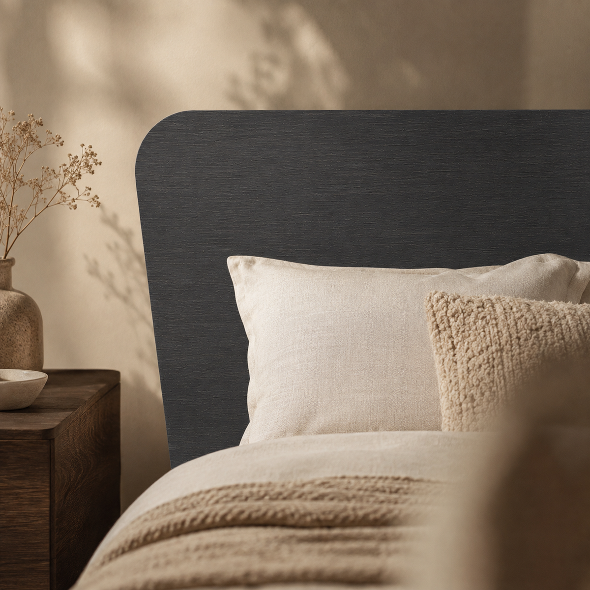 GENUINE WOOD HEADBOARD 105 cm