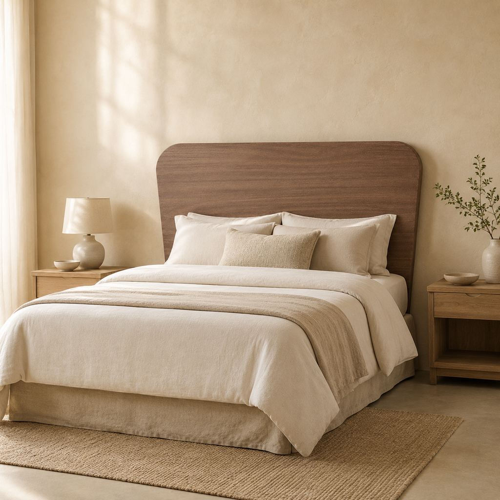 GENUINE WOOD HEADBOARD 105 cm