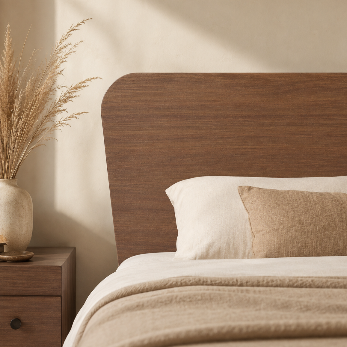 GENUINE 160 cm WOOD HEADBOARD