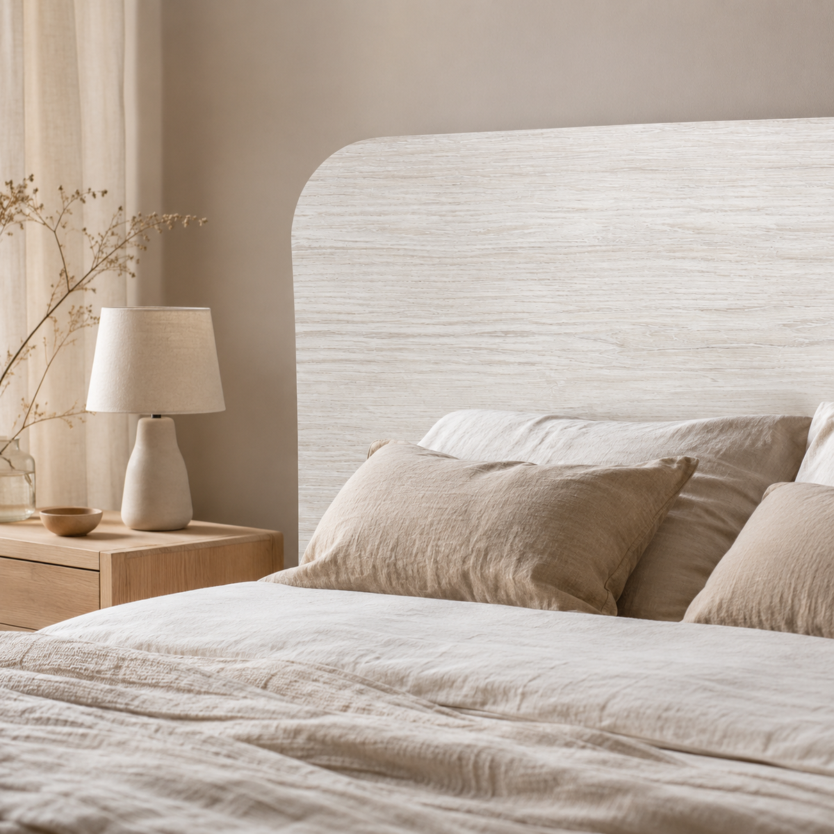 GENUINE WOOD HEADBOARD 105 cm
