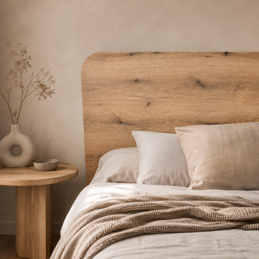 GENUINE WOOD HEADBOARD 105 cm