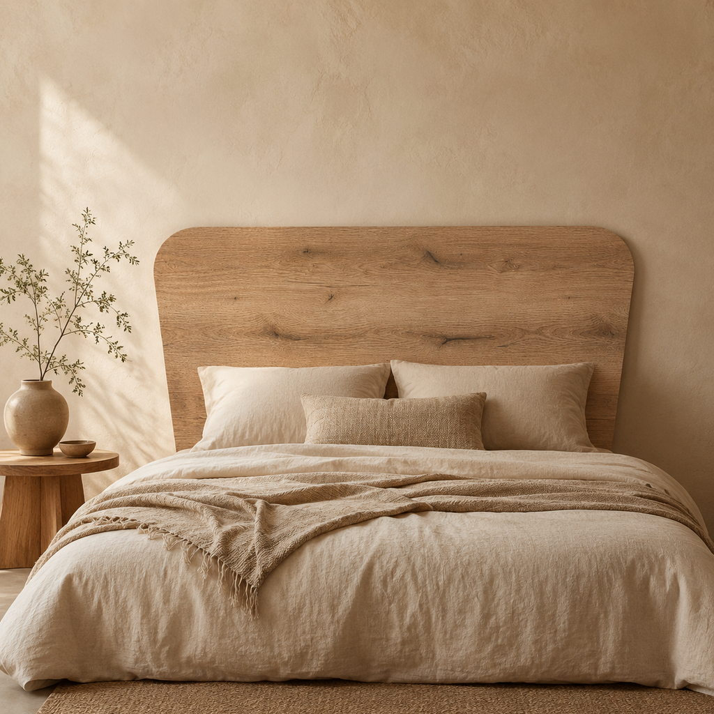 GENUINE 160 cm WOOD HEADBOARD