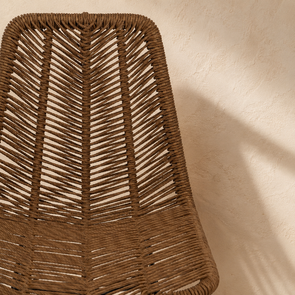 Silla de comedor para interior y exterior, estructura de acero