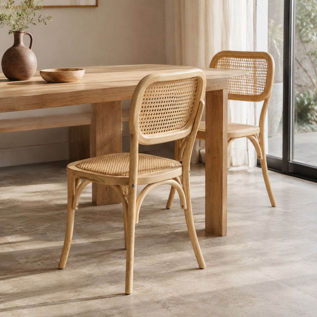Silla de comedor de madera