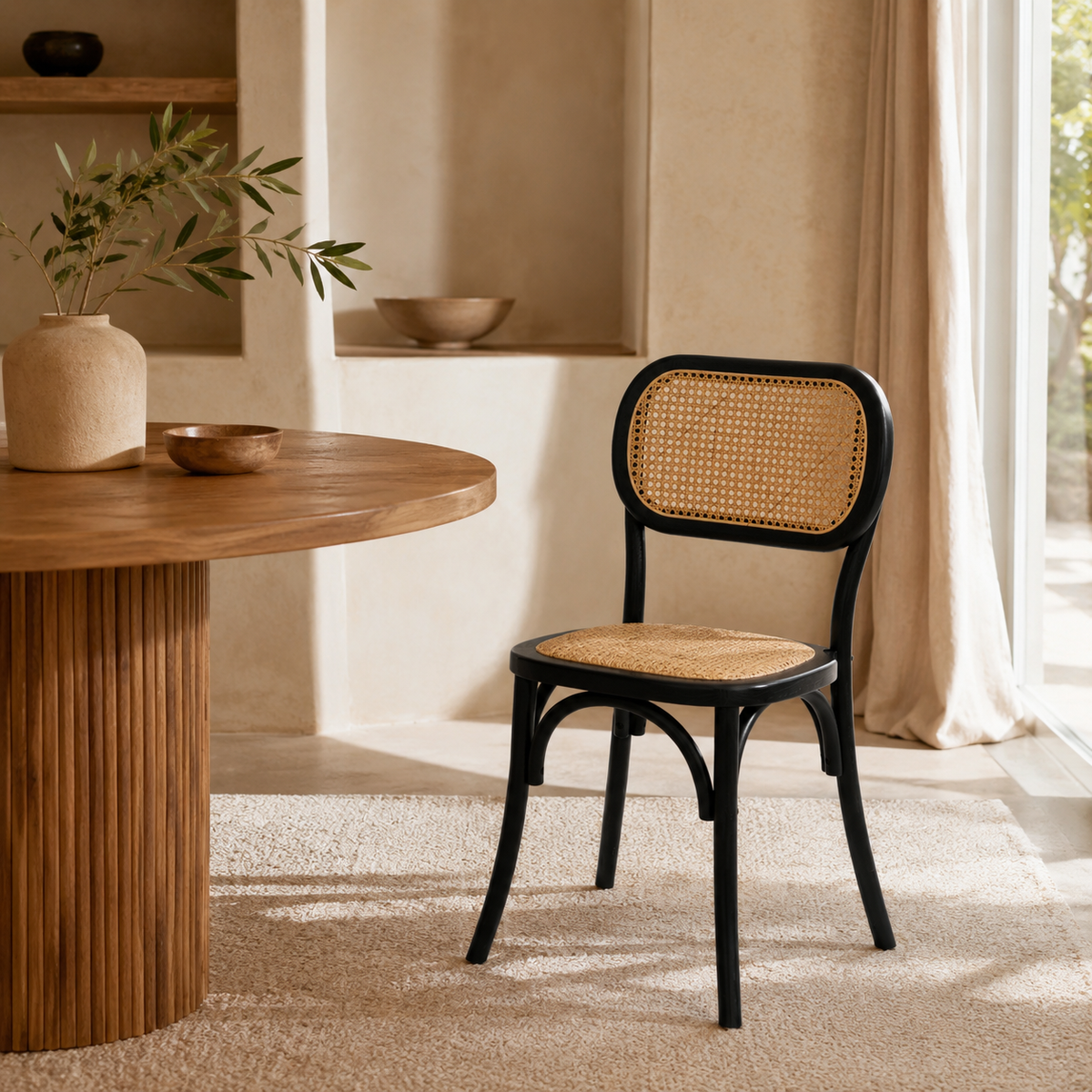 Silla de comedor de madera