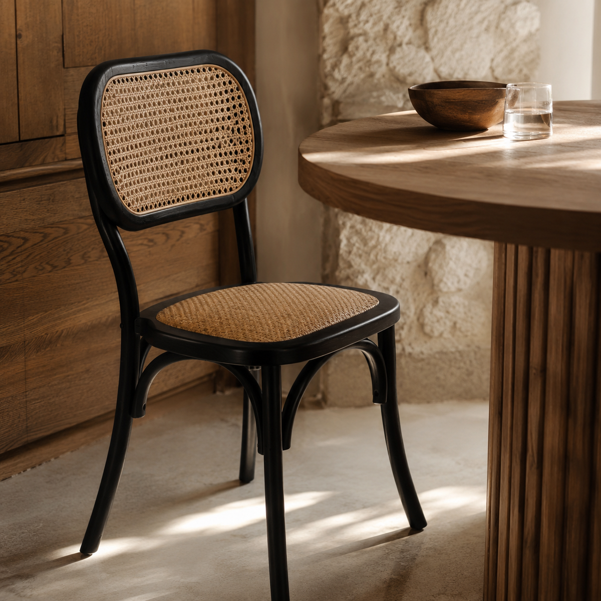 Silla de comedor de madera