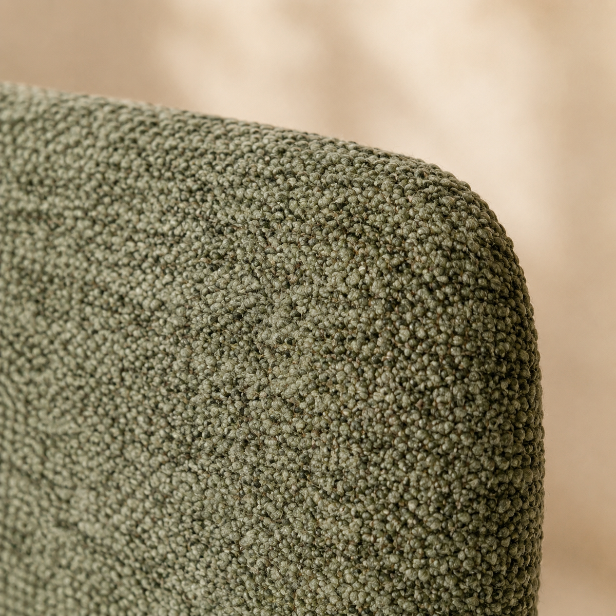 Upholstered dining chair, metal leg